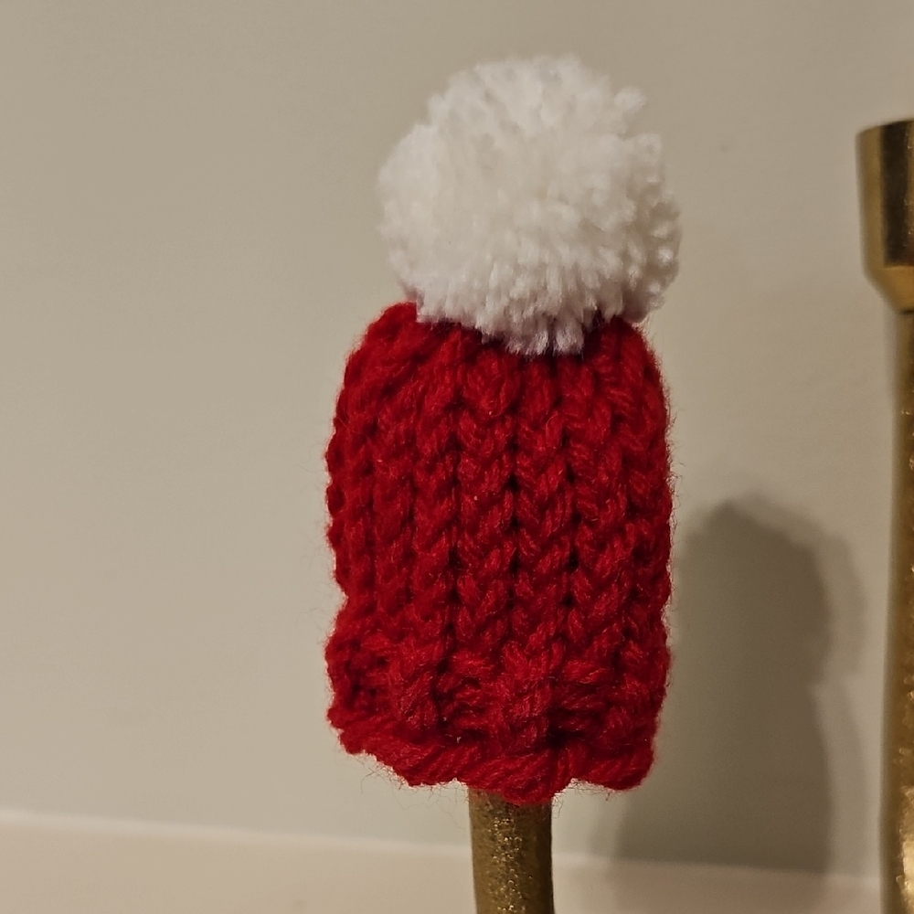 Elf On The Shelf Knitted Red White Toboggan Beanie